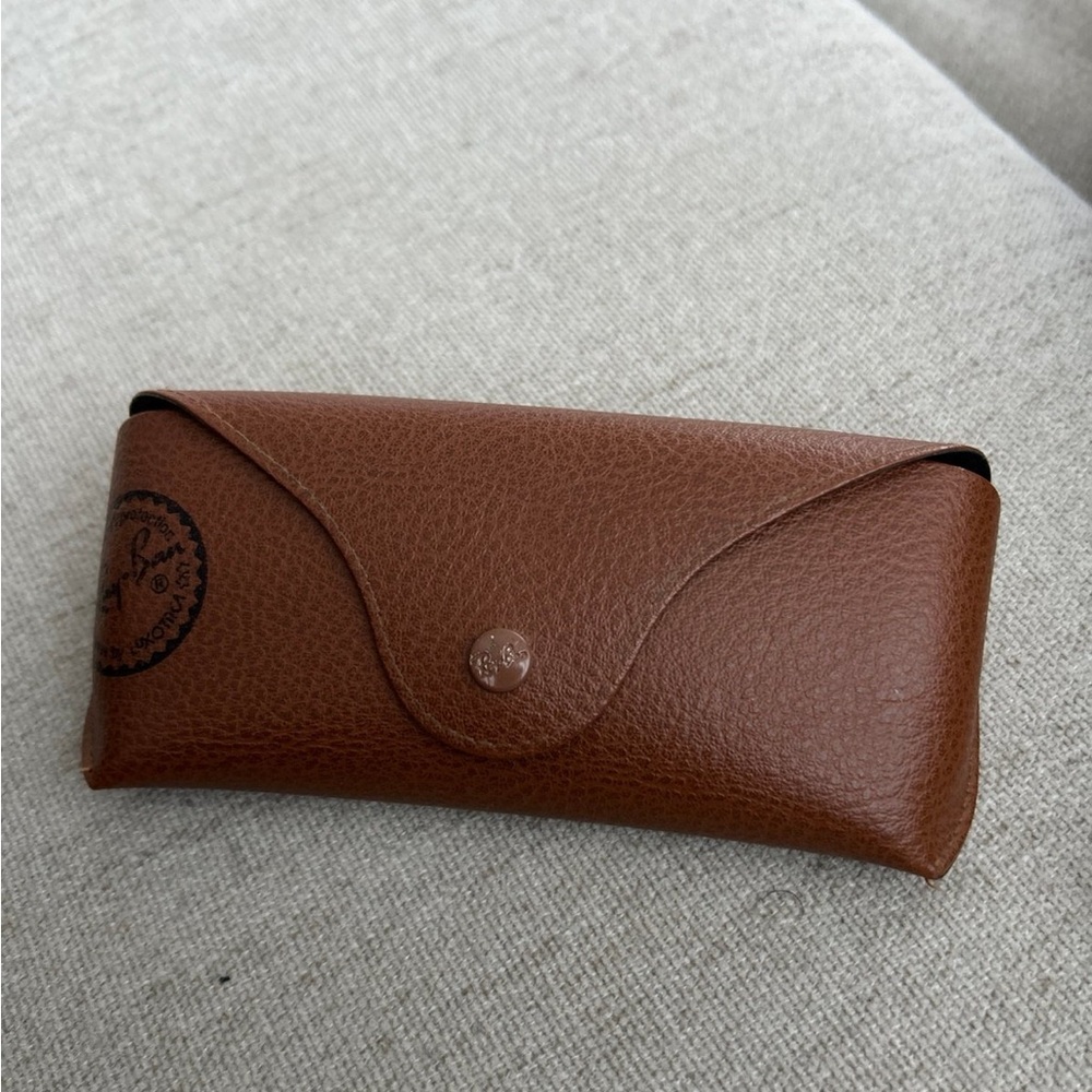 Ray-Ban Brown Leather Eyewear Case